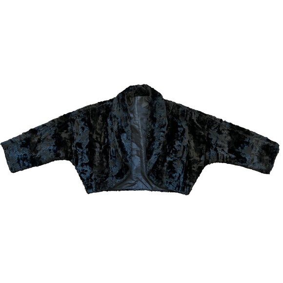 Luxurious faux fur bolero shrug size M/L - Picture 1 of 6